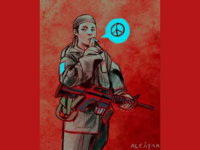Child Soldier character design design digital art digital painting editorial illustration illustration poster
