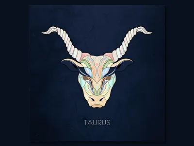 Taurus horoscope illustration taurus