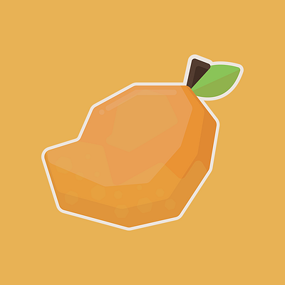 Mango art design flat fruit icon illustration illustrator mango minimal simple vector