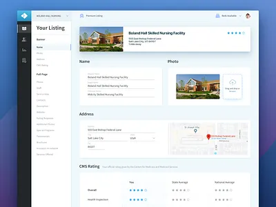 PAC Portal - Your Listing app clean design healthcare medical medical app product design provider saas app saas design ui ux web app web application design