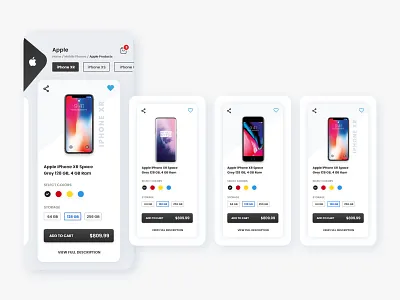 Mobile Phones Store adobe xd app design apple design branding design ios app design phone store ui design ux design web design