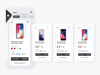 Mobile Phones Store adobe xd app design apple design branding design ios app design phone store ui design ux design web design
