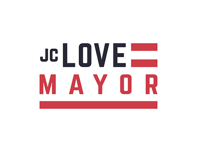 JC Love for Mayor 2019 graphic design logo