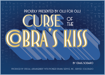 Curse of the Cobra's Kiss 2019 event branding graphic design