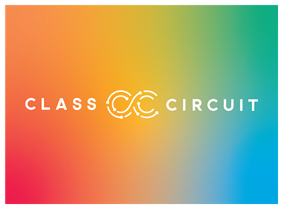 Logo Design for Class Circuit by Karly A. Design circuit class class circuit classes community logo logo design logos rainbow typography