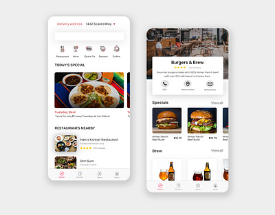 Daily UI Challenge #043 - Food Order appconcept appdesign daily ui 043 dailyui dailyui 043 dailyui043 dailyuichallenge food delivery food menu foodmenu foodservice uidesign uiinspiration