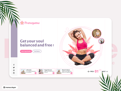 Yoga Meditation Website color palette design inspiration design patterns meditation website mobile app web design template web development web template website design website inspiration website template yoga and meditation yoga website