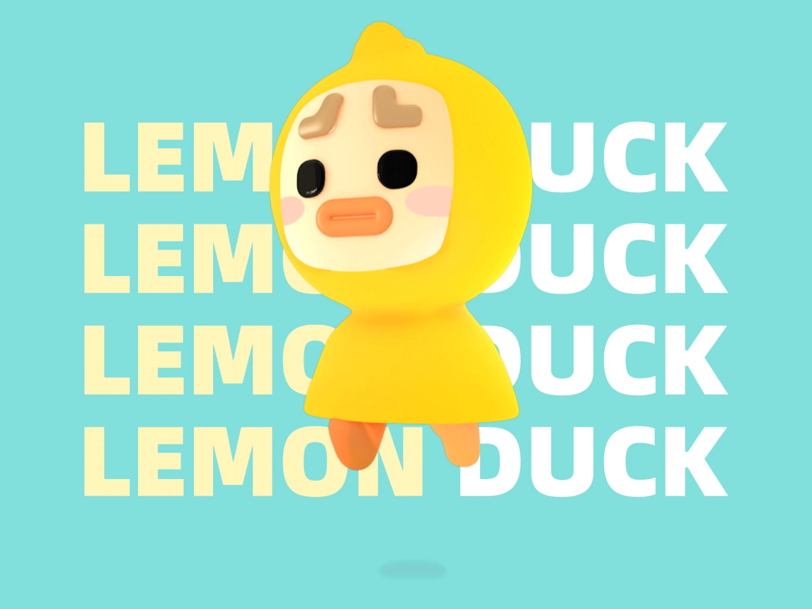 LEMON DUCK animation c4d cartoon character cute animal