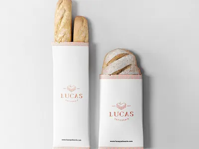 Packaging Design - Lucas Patisserie art direction brand brand design brand identity branding bread design identity design logo logodesign packaging design patisserie visual identity