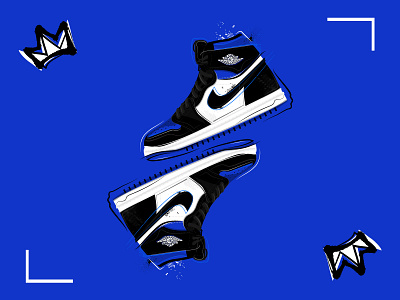 Royal Toe atlanta illustration jordan brand nike sneakers sports