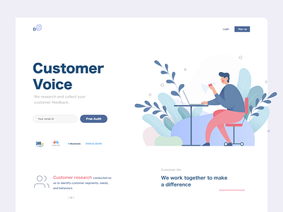 Customer voice website adobe xd clean customer customer experience data data analysis feedback research ui user experience user experience designer user experience ux user interface user interface design userinterface ux web webdesign website websites