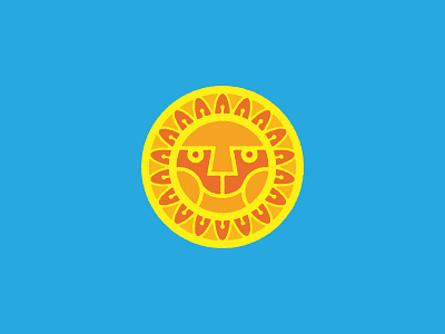 Sun illustration yellow