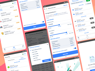 Bank Loan App #2 android app art bank bankapp design dribbble illustration invite ios loan mobile ui uiux ux uxui vector