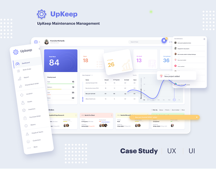 Case Study | UpKeep Maintenance Management Redesign by Nasir Uddin for ...