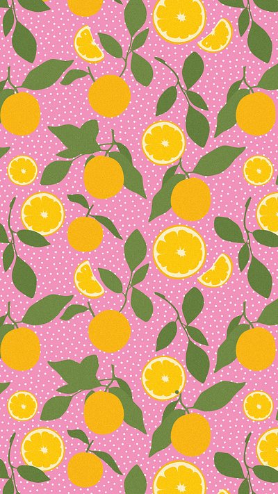 Juicy Juicy #2 design illustration oranges pattern seamless vector