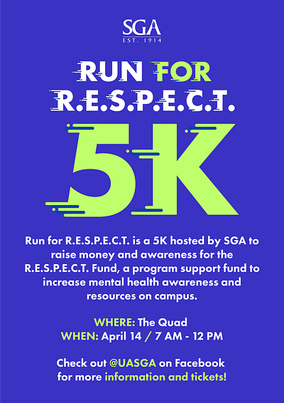 Run for Respect 5K 2019 graphic design logo