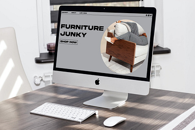 FURNITURE JUNKY MOCKUP app branding design furniture furniture design furniture store minimal mockup ui ux web webdesign website