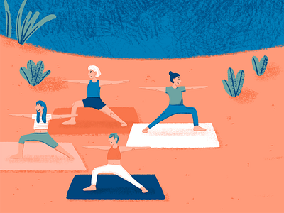 How to Yoga 🧘 a2 bee botanical color palette colorful communication crop top illustration illustration digital lake plants poster sport swimming warrior yoga yoga mat yoga pants yoga pose