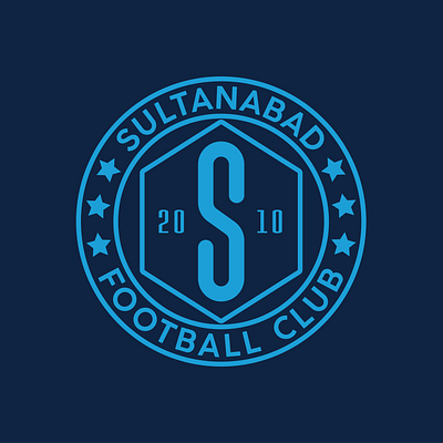 Sultanabad Football Club (logo) branding club logo football football club graphic design logo logo design simplistic soccer sports sports club logo