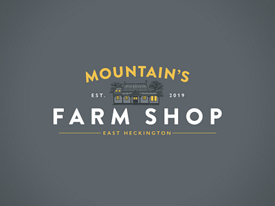 Mountain's Farm Shop identity logo