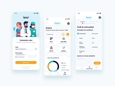 iaso - Covid Dashboard & Survey coronavirus covid covid19 design graphism identity medical medical app medical design mobile product tender ui uiux userinterface ux web webapp