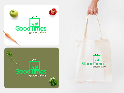 Good Times Grocery Store brand design brand identity branding design clean ui graphic design groceries grocery grocery app grocery online grocery store illustration logo logo design minimal product design ui ux visual design web web design