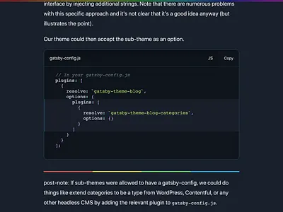 Code Blocks blog blogpost code