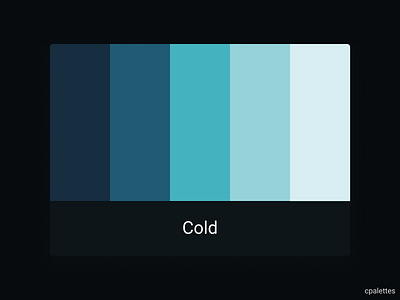 Cold branding color palette color palettes colors cpalettes design illustration logo palettes typography vector web