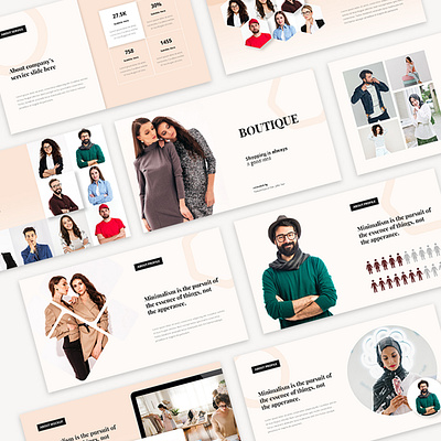 Modern Fashion Presentation Templates design fashion google slides keynote layout layout design layout exploration model modern powerpoint presentation presentation design slide template template design