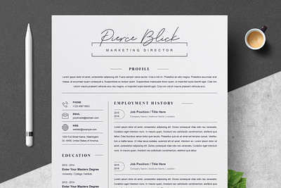 Clean Resume / CV Template clean clean resume creative resume curriculum vitae cv cv template download free modern modern resume professional resume resume template template