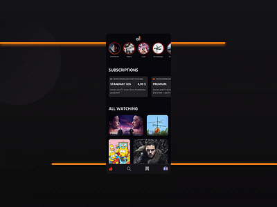 Mobile App Cinema Motion mobile app mobile app design mobile design mobile ui motion
