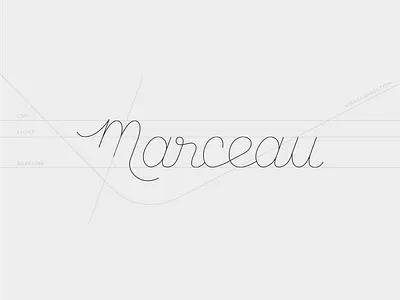 Marceau custom script type brand brand identity branding custom lettering custom type font france freelance french handmade high end typography lettering logo logotype minimalism restaurant restauration script type typography