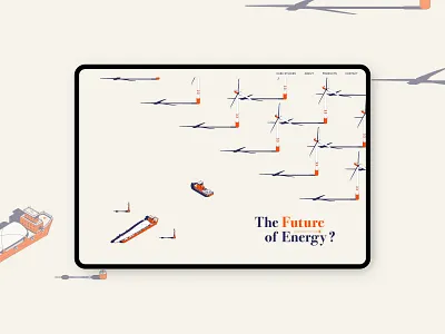 The Future of Energy advertising branding graphic design illustration typography ui webdesign