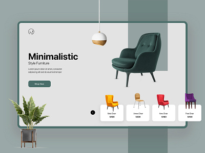 Theme Furniture Banner-UX/UI Design bid chair clean colours concept creative creative design design 2020 dubai dubai designer furniture hira meterial minimal mobile app modern sofa stylish uiux