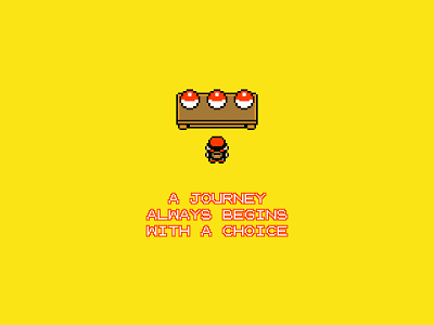 The Journey journey minimalism pixel art pokemon