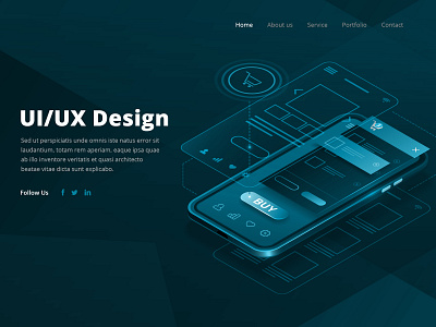 UI/UX Design Landing Page business clean concept design element flat graphic idea interface landing landing design landing page mobile tech technology ui ui design uidesign uiux website