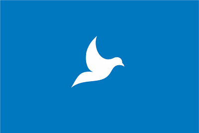 Dove bird blue dove fimbird fly illustration logo logodesigner peagon sky vector