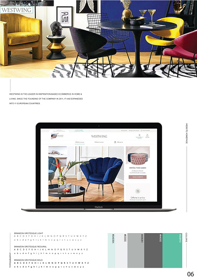 Westwing s.r.l. Web Design adobe adobe photoshop colors content creation content design design graphic graphicdesign moodboard typogaphy