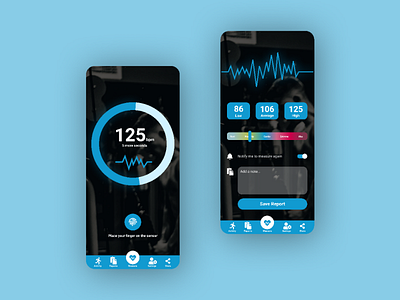 Pulse appdesin fitness uidesign