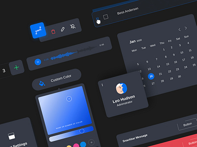 Dark Mode DS app creative daily design designinspiration flat icon menu ui ux