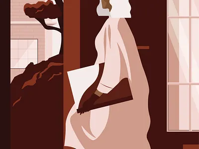 L'attitude autumn beauty character character design city cityscape digital editorial editorial illustration fashion fashion illustration illustration red street street style woman woman illustration women empowerment