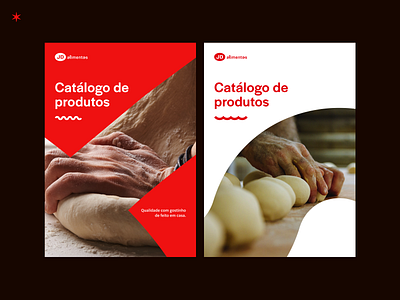 JD Alimentos - Products Catalog bakery branding bread catalog design identity red ui uidesign uiux ux website