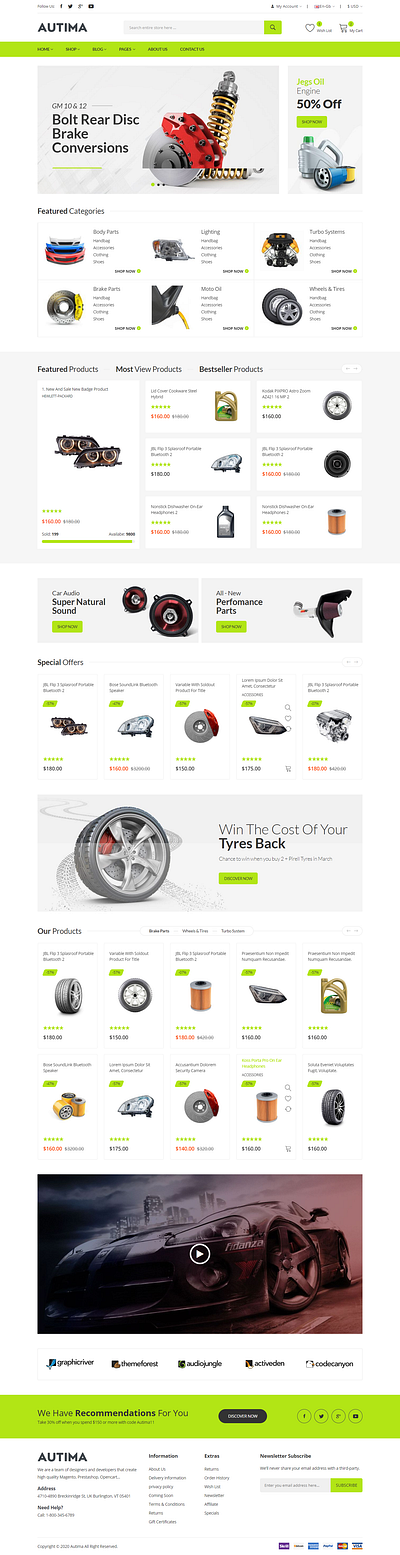 Car Accessories Theme for WooCommerce WordPress wordpress wordpress design wordpress development wordpress theme