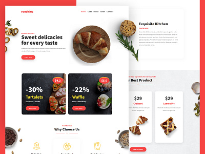 Fooditi food foodie tamplate web web design webdesign website website concept website design website template website templates website theme websites