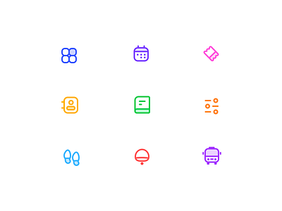 Dashboard icons app behance presentation branding calendar dashboard design gps icons illustration menu bar neel pin point maps prakhar sharma ui ux vector walk bus car web website