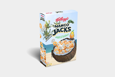 Mango Jacks box design branding logo mockup