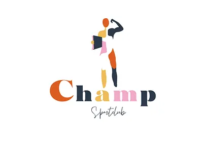 Logo for Sport club "Champion" branding identity design illustration logo logodesign minimal vector