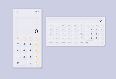 Calculator #dailyUI adobe xd ui