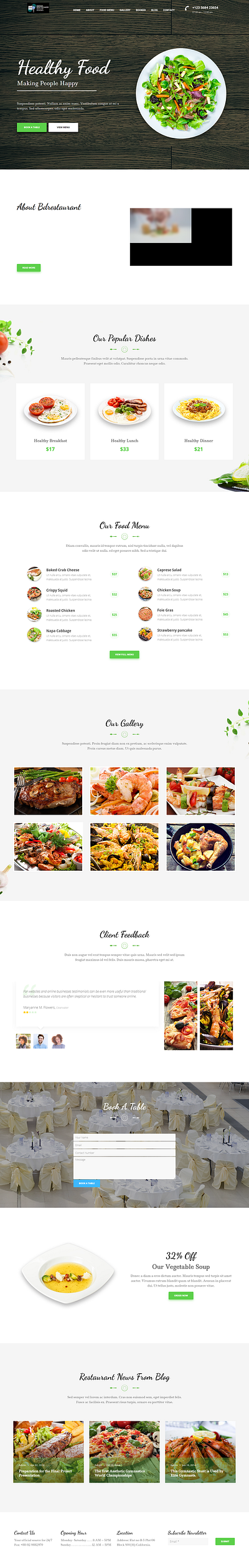 Restaurant wordpress website ecommorce wordpress website food woocommerce website wordpress website