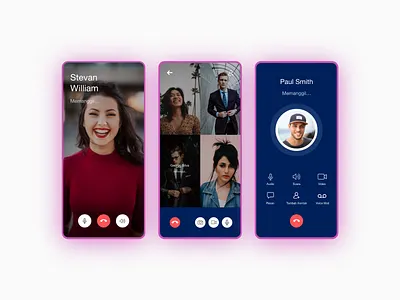 #Exploration: Video Call - UI Design call video